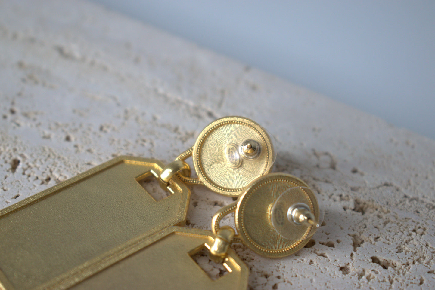Chanel Ohrringe Gold Perle "Rue Cambon"