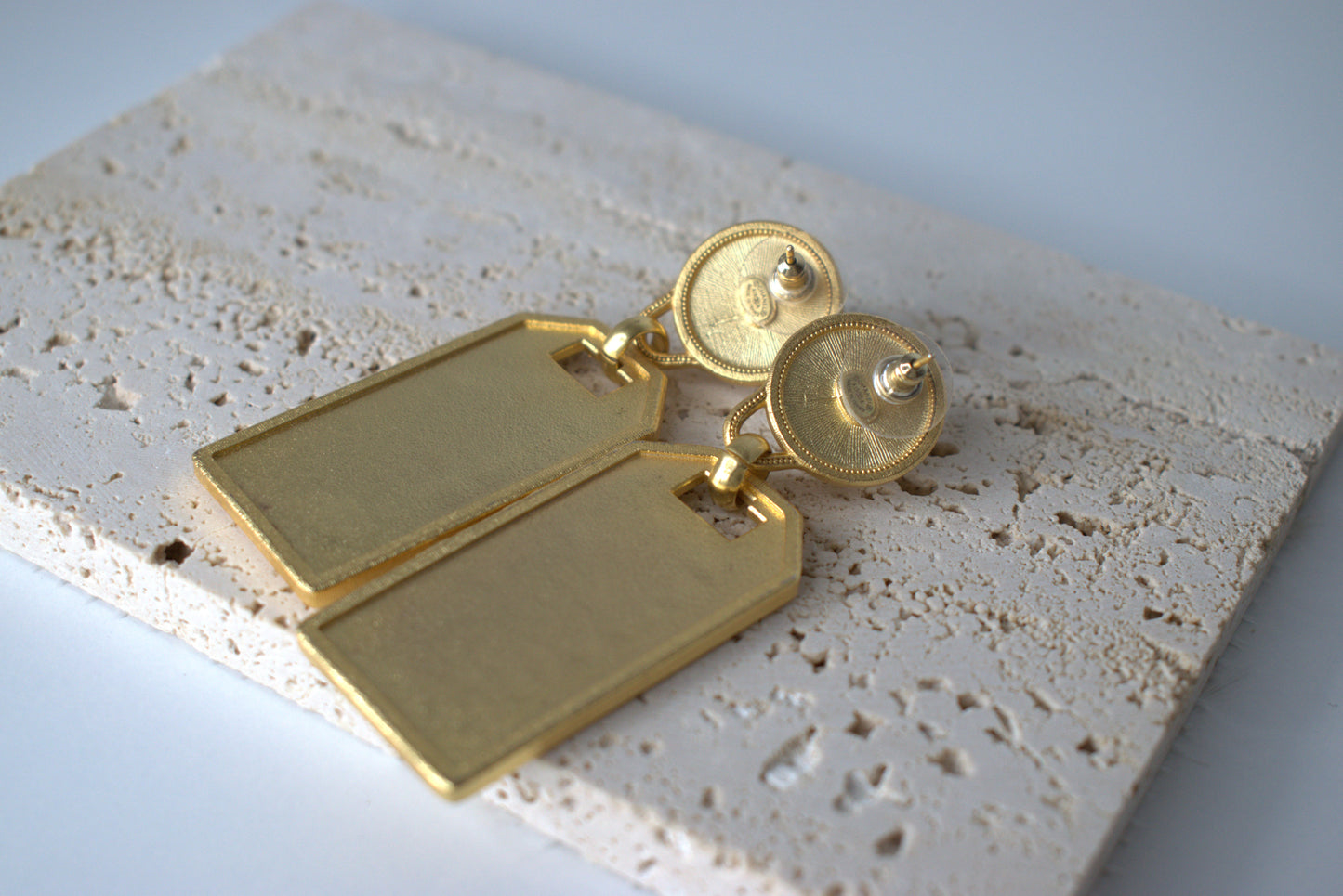 Chanel Ohrringe Gold Perle "Rue Cambon"