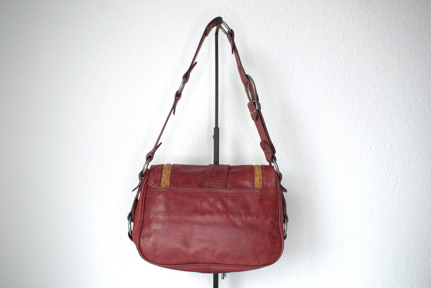 Dior Vintage Saddle Bag "Gaucho" Bordeaux