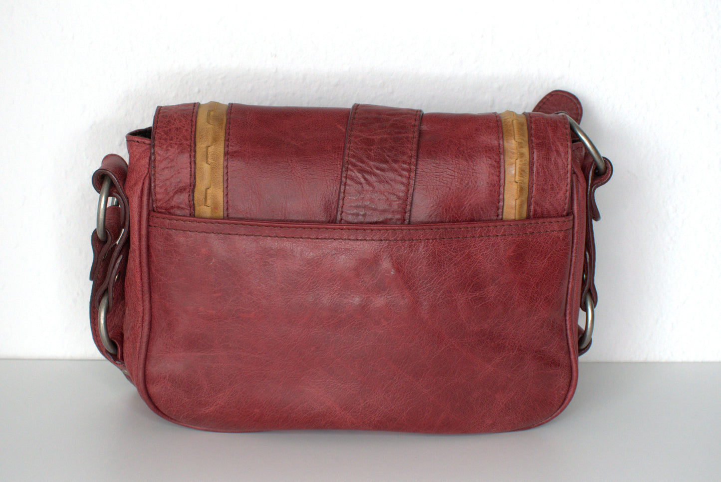 Dior Vintage Saddle Bag "Gaucho" Bordeaux