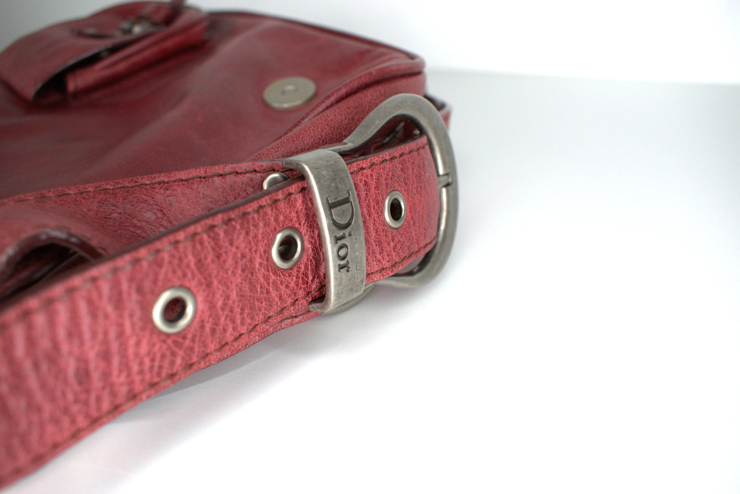Dior Vintage Saddle Bag "Gaucho" Bordeaux