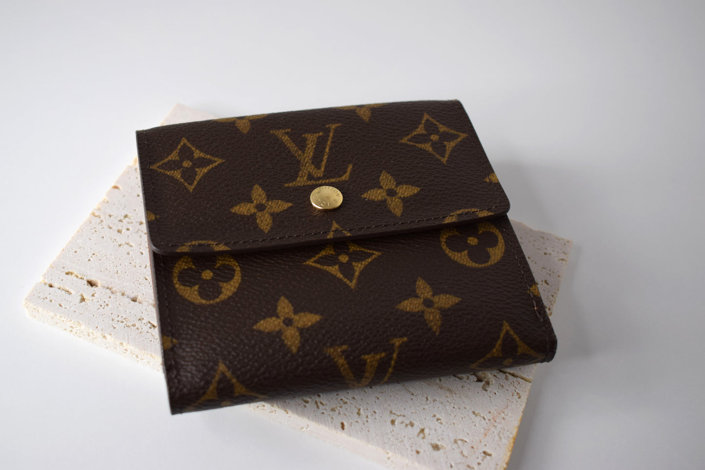 Louis Vuitton Geldbörse Monogram Canvas Double Flap