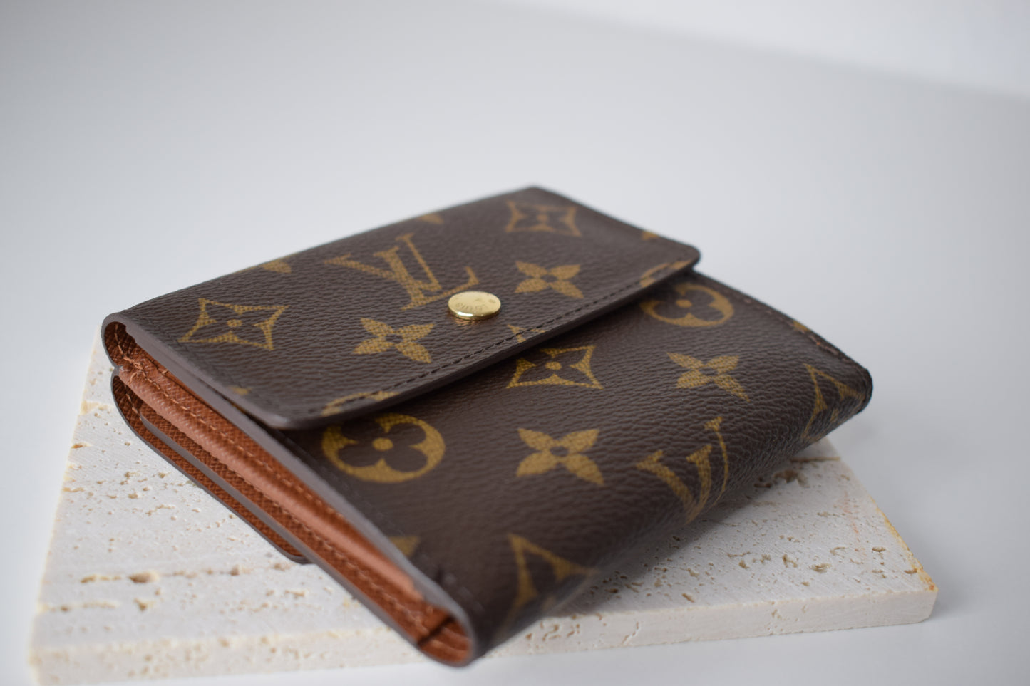 Louis Vuitton Geldbörse Monogram Canvas Double Flap