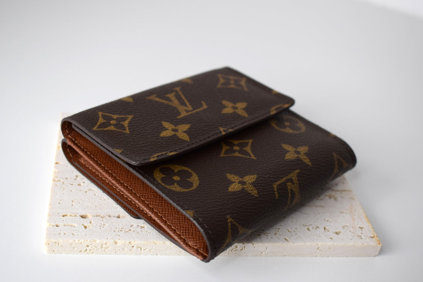 Louis Vuitton Geldbörse Monogram Canvas Double Flap