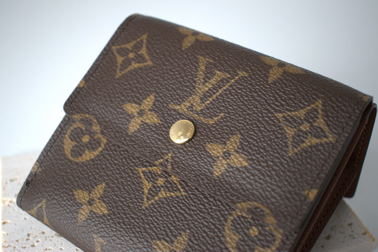 Louis Vuitton Geldbörse Monogram Canvas Double Flap