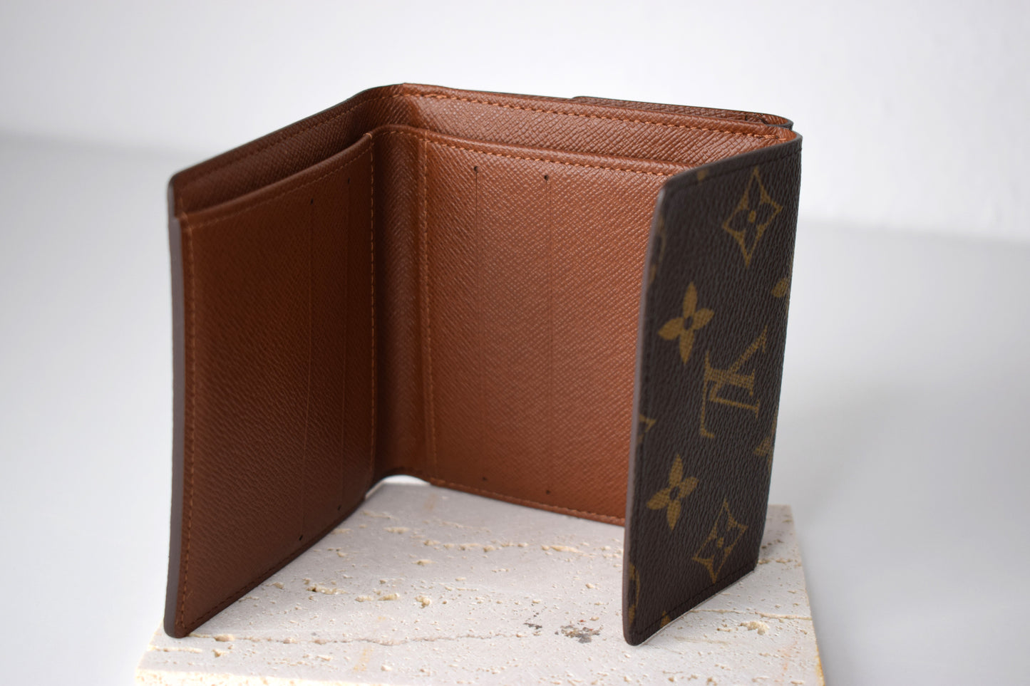 Louis Vuitton Geldbörse Monogram Canvas Double Flap