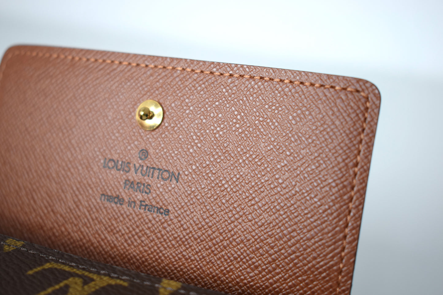 Louis Vuitton Geldbörse Monogram Canvas Double Flap