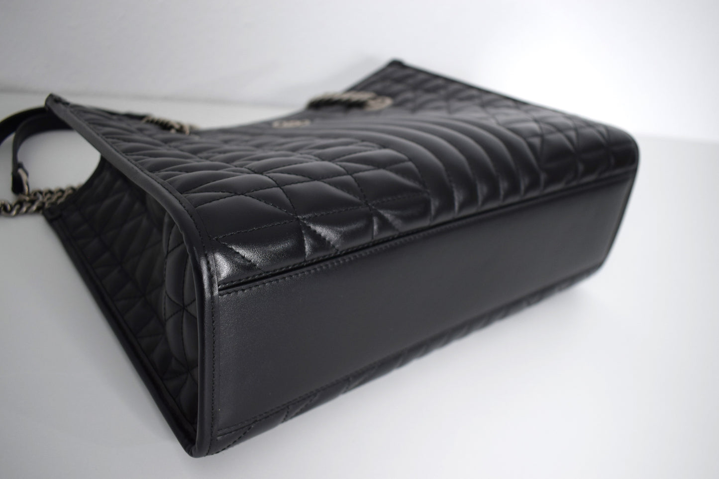 Gucci Marmont Matelasse Tote "Aria" Shopper Schwarz Silber