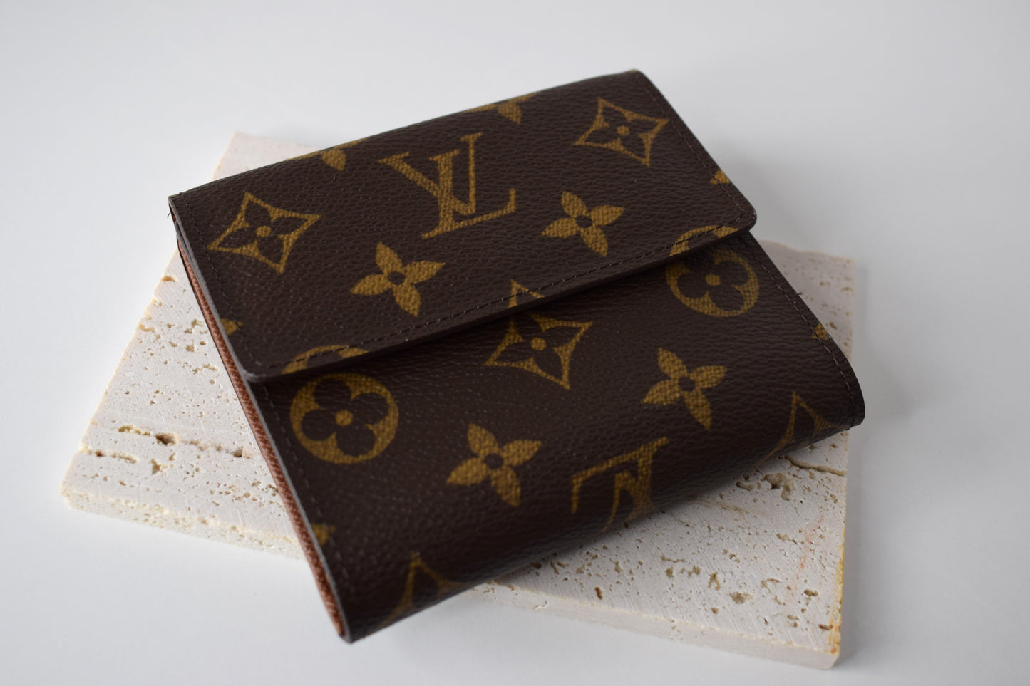 Louis Vuitton Geldbörse Monogram Canvas Double Flap